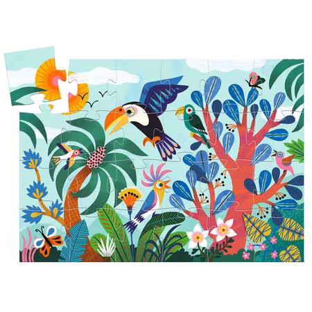 Djeco- Coco the Toucan, 24 pcs /Pussel