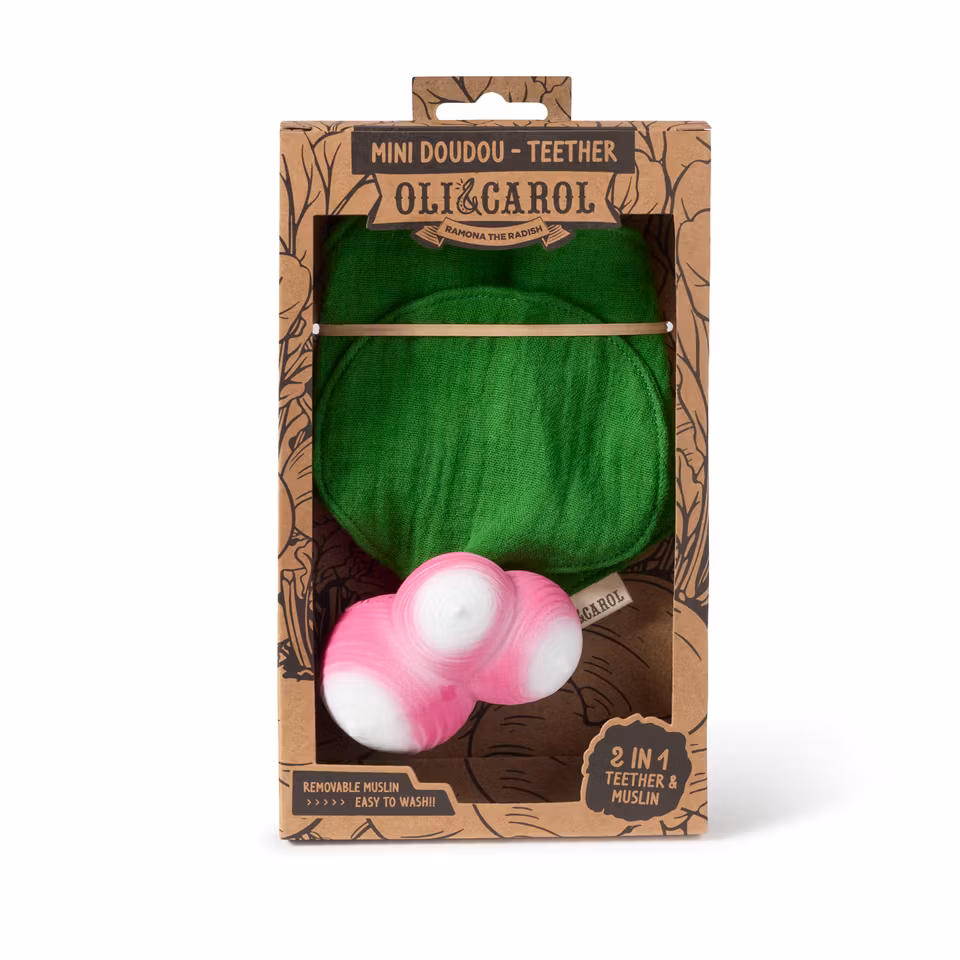 OLI & CAROL- Ramona the Radish Mini Doudou-Teether