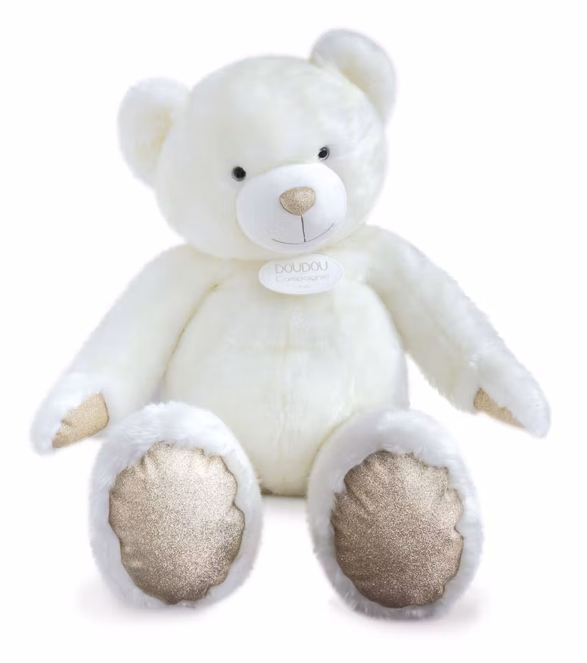 Doudou Et Compagnie- OURS COLLECTION 120 cm - Powder White