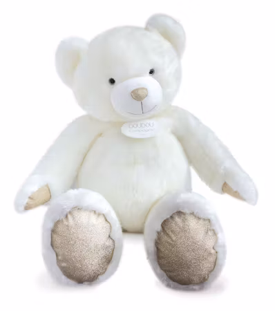 Doudou Et Compagnie- OURS COLLECTION 120 cm - Powder White