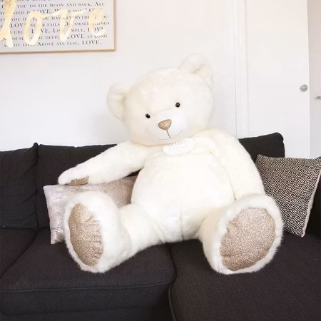 Doudou Et Compagnie- OURS COLLECTION 120 cm - Powder White