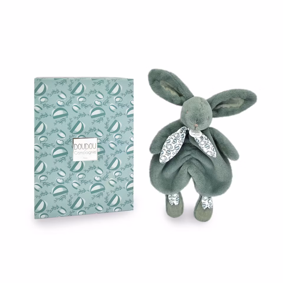 Doudou Et Compagnie- Lapin DOUDOU - Doudou vert sauge