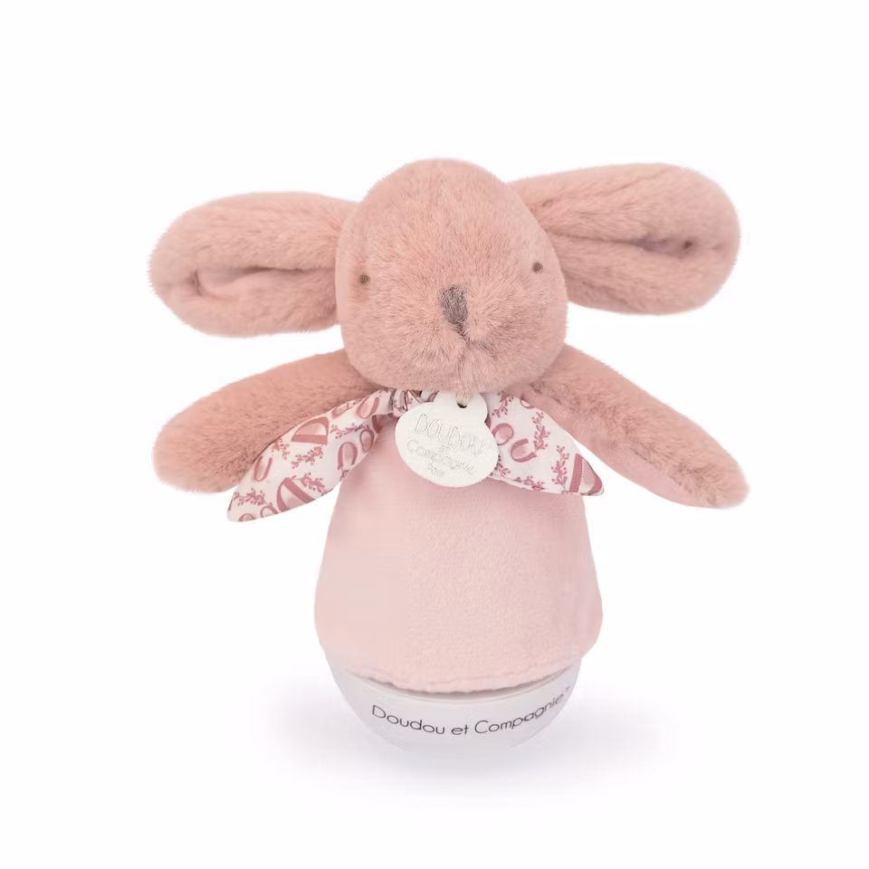 Doudou Et Compagnie- Lapin DOUDOU - Veilleuse musicale CULBUTO rose