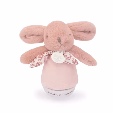Doudou Et Compagnie- Lapin DOUDOU - Veilleuse musicale CULBUTO rose