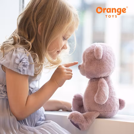 OrangeToys- Fluffy the Lilac Bear 22 cm