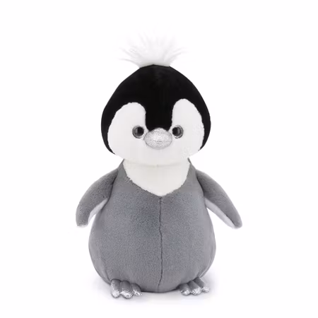 OrangeToys- Fluffy the Grey Penguin 22 cm