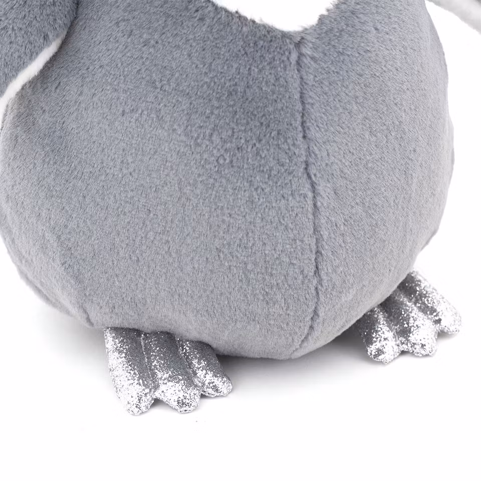 OrangeToys- Fluffy the Grey Penguin 22 cm