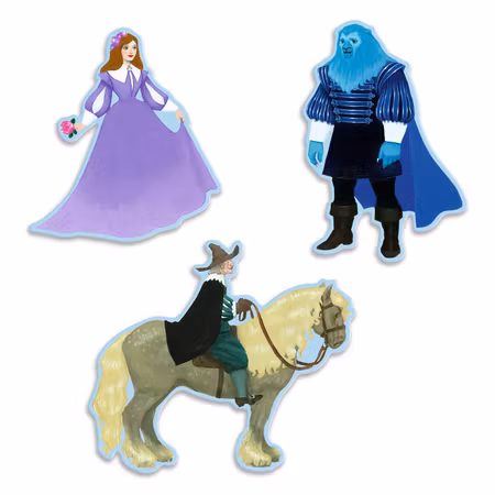 Djeco- Story Puzzle, Beauty and the Beast - 100 pcs - FSC MIX
