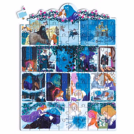 Djeco- Story Puzzle, Beauty and the Beast - 100 pcs - FSC MIX