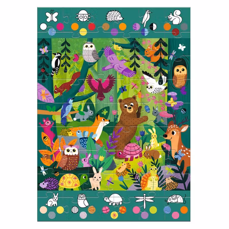 Djeco-Observation Forest - Giant Puzzle, 54 pcs