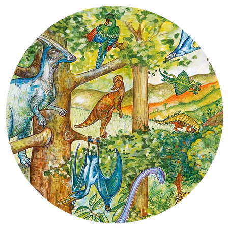 Djeco-Observation puzzle, Dinosaur + booklet, 100 pcs - FSC MIX
