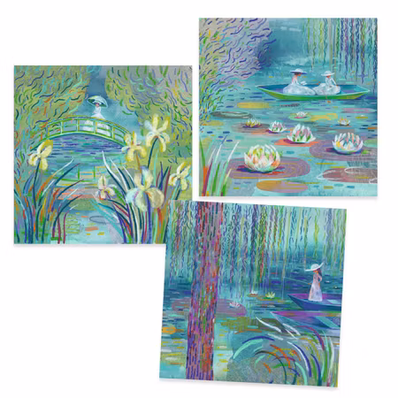 Djeco-Inspired by Claude Monet - On the Water Lily Pond, Impressionism