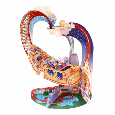 Santoro- Pendulum Card - Roller Coaster
