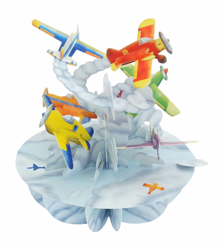 Santoro- Pirouettes Card - Planes