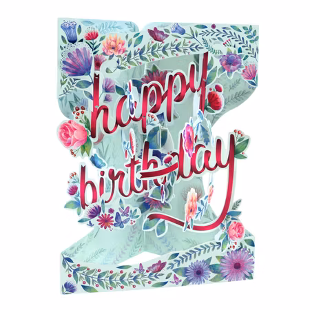 Santoro- Swing Cards - Happy Birthday - Floral