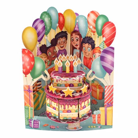 Santoro- Swing Cards - Birthday Cake
