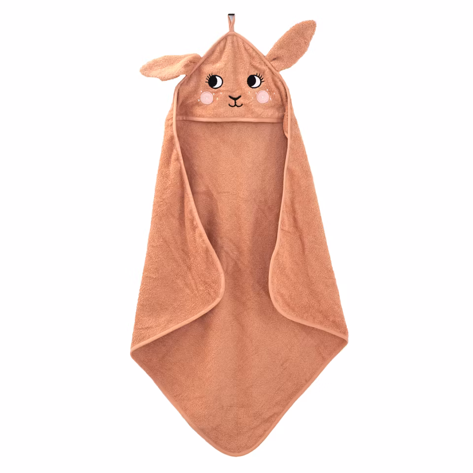 Roommate- Hooded Towel - BUNNY, rose