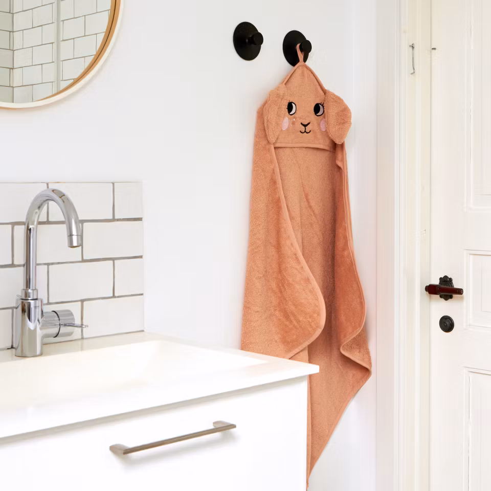Roommate- Hooded Towel - BUNNY, rose