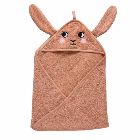 Roommate- Hooded Towel - BUNNY, rose