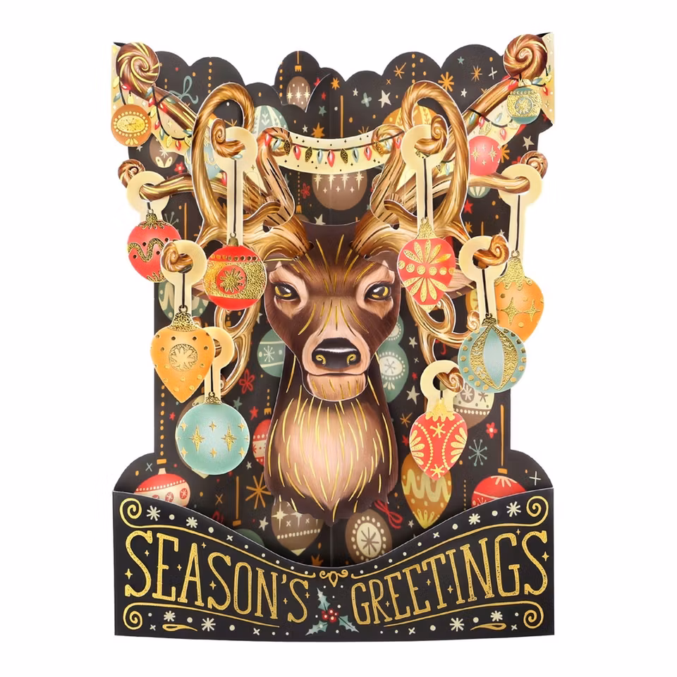 Santoro- Swing Cards - Season's Greetings - Reindeer