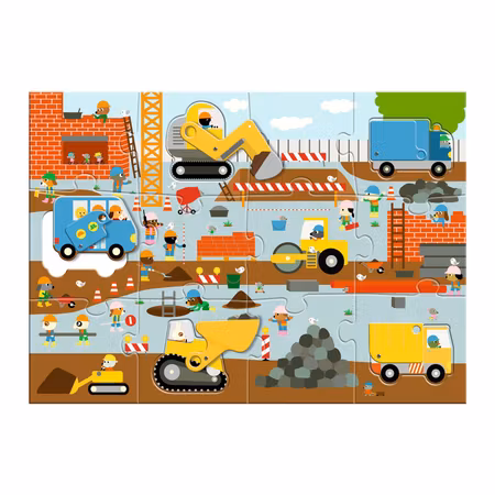 Djeco- Construction Site 17 pcs