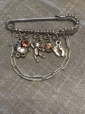 Babynål med krystaller 💎