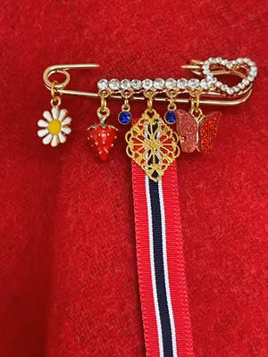 17.mai-nål med sommerfugl 🦋