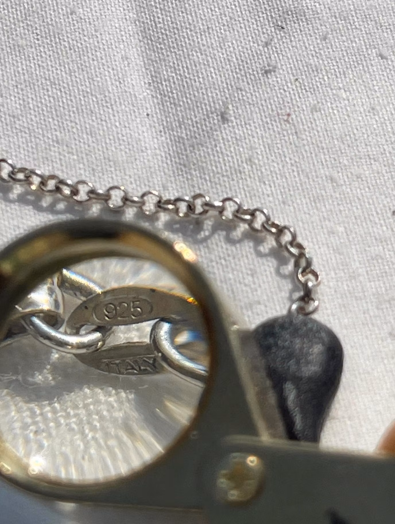 Vintage 925 Sett – Gotisk Ring og Hjertelenke 🖤