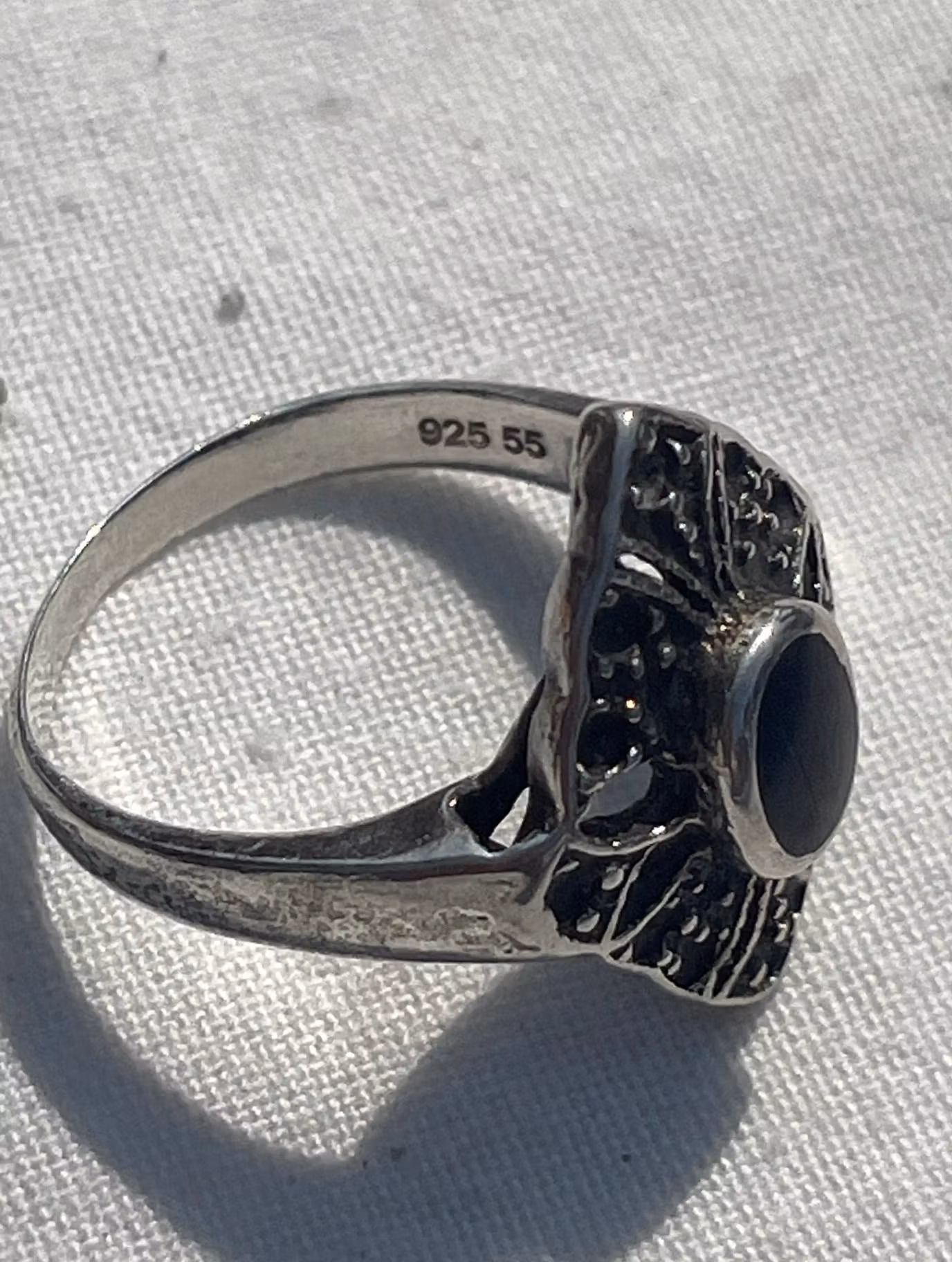 Vintage 925 Sett – Gotisk Ring og Hjertelenke 🖤