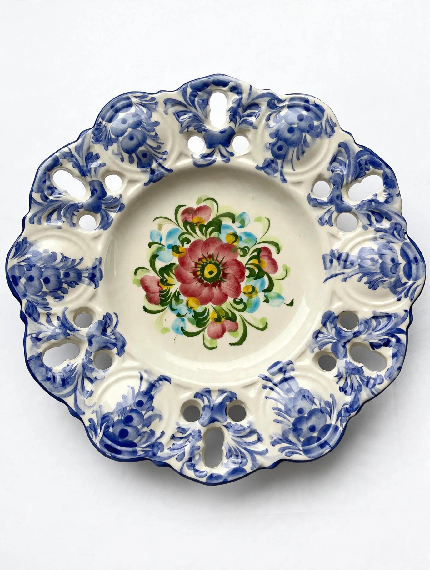 Vtg etasjefat håndmalt keramikk 🖌️