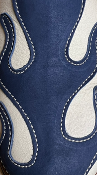 Flame Slipper Beige/Navy