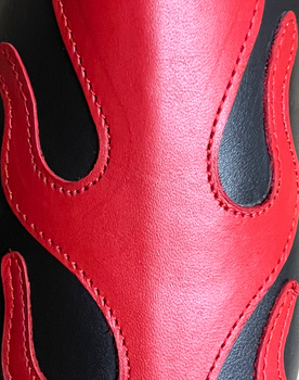 Flame Slipper Black/Red