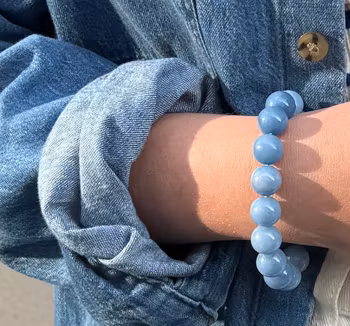 Chunky Aquamarine | Crystal bracelet soi