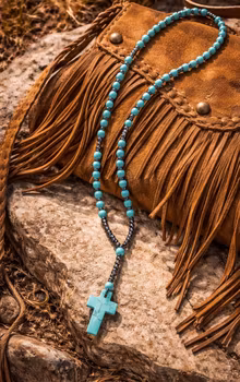 Turquoise Cross Necklace