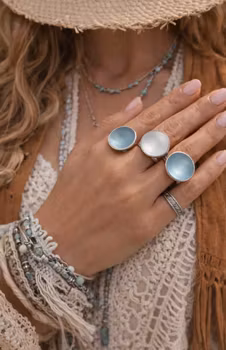 Silver ring Boble Embla