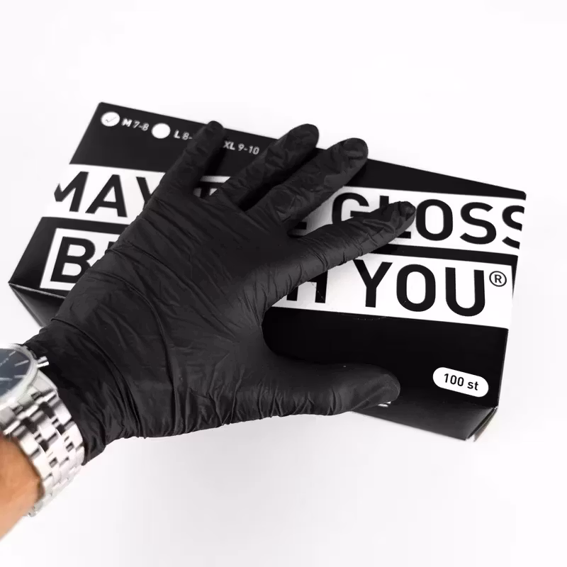 NITRILHANDSKAR SVARTA - 100 PACK