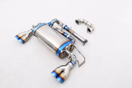 FERRARI 308 CATBACK EXHAUST PIPE WITH DAMPER TITANIUM
