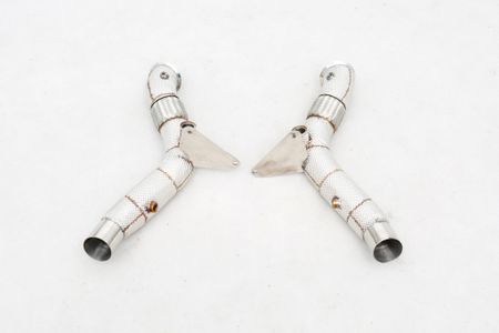 FERRARI F8 CATLESS DOWNPIPE MED VÄRMESKYDD