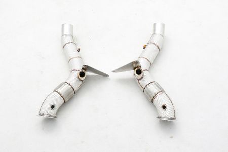 FERRARI F8 CATLESS DOWNPIPE MED VÄRMESKYDD