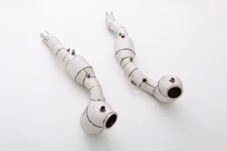 FERRARI ROMA DOWNPIPES WITH RACE CATS