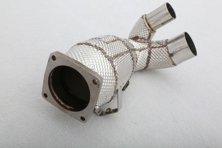 PORSCHE 991.2 DOWNPIPES MED RACEKATALYSATOR MED VÄRMESKYDD