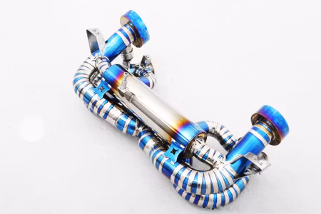 PORSCHE 918 CATBACK EXHAUST PIPE WITH DAMPER TITANIUM