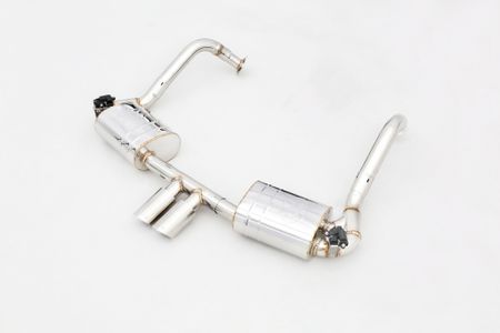PORSCHE 987.1-2 CATBACK AVGASRÖR MED SPJÄLL ROSTFRITT