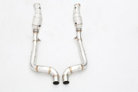 PORSCHE 970.2 3.0T DOWNPIPES MED RACE KATTAR MED VÄRMESKYDD