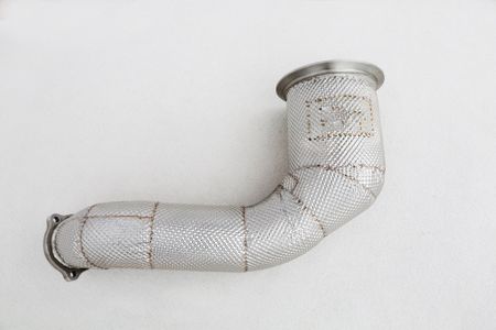 PORSCHE 971 3.0T DOWNPIPES MED RACE KATTAR MED VÄRMESKYDD
