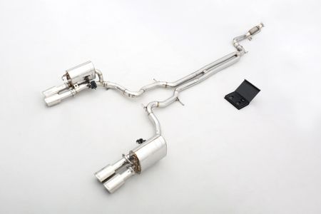 PORSCHE 970.2 3.0T CATBACK AVGASRÖR MED SPJÄLL ROSTFRITT