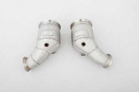 PORSCHE 971 2,9T DOWNPIPES MED RACE KATTAR MED VÄRMESKYDD