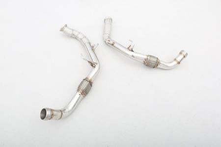 PORSCHE 971 2,9T FRONT PIPES UTAN KATT MED VÄRMESKYDD