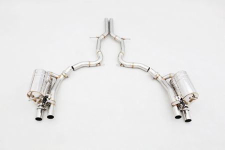 PORSCHE 971 2.9T CATBACK AVGASRÖR MED SPJÄLL ROSTFRITT