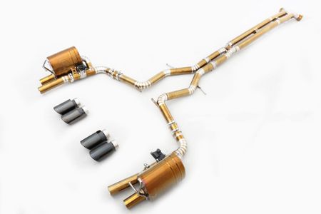 PORSCHE 971 2.9T CATBACK AVGASRÖR MED SPJÄLL TITAN